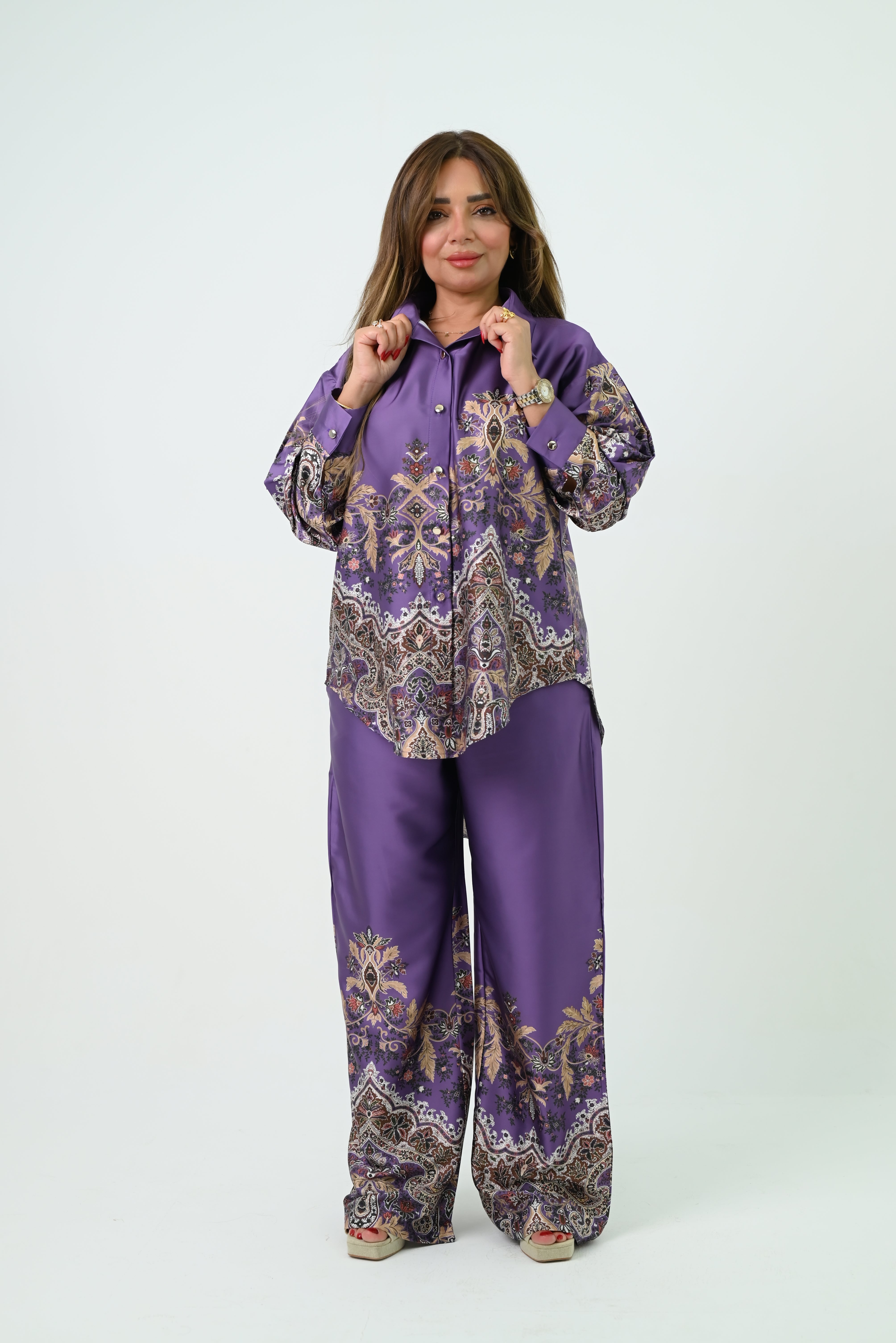 Purple Silk Set