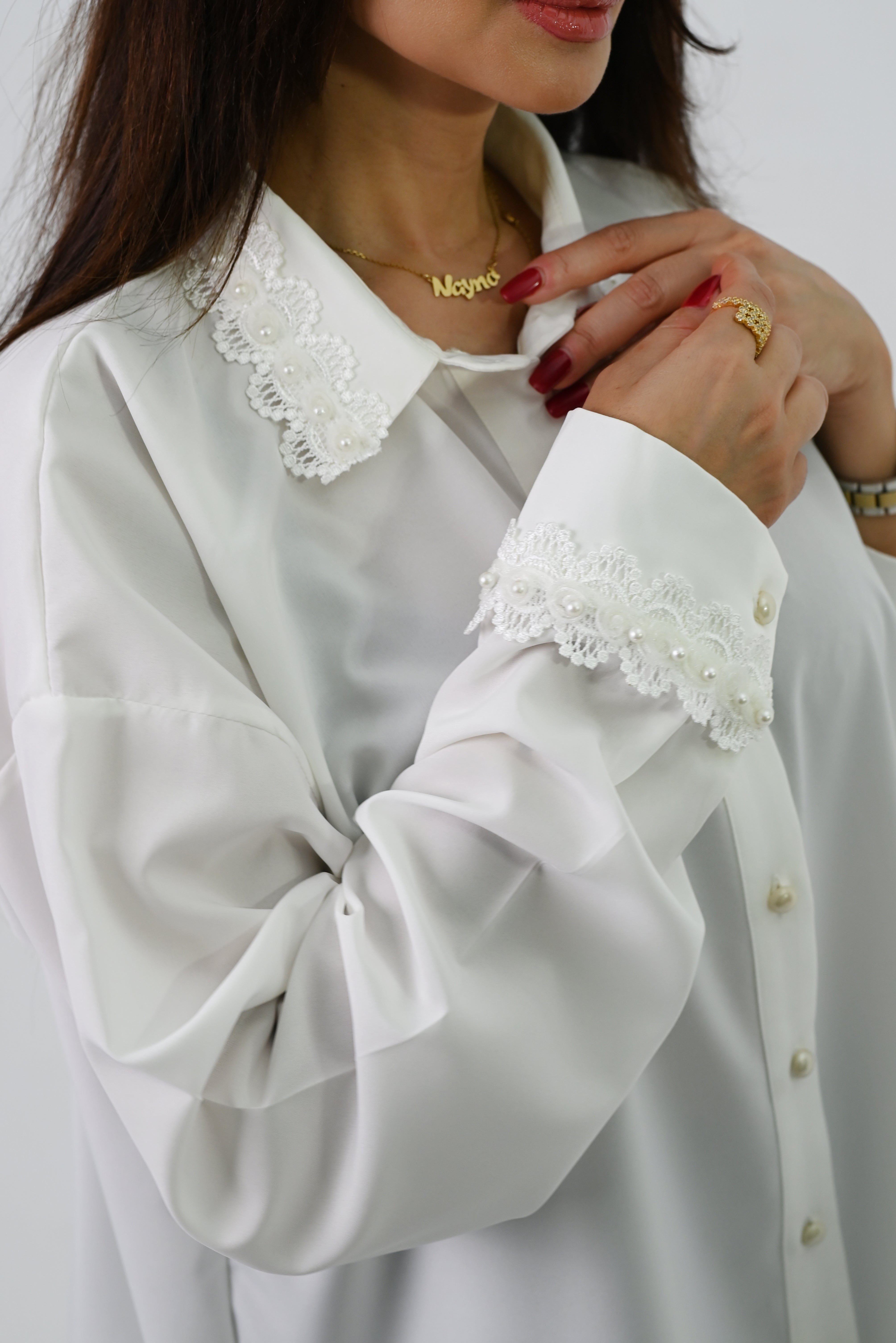 White Pearl Blouse