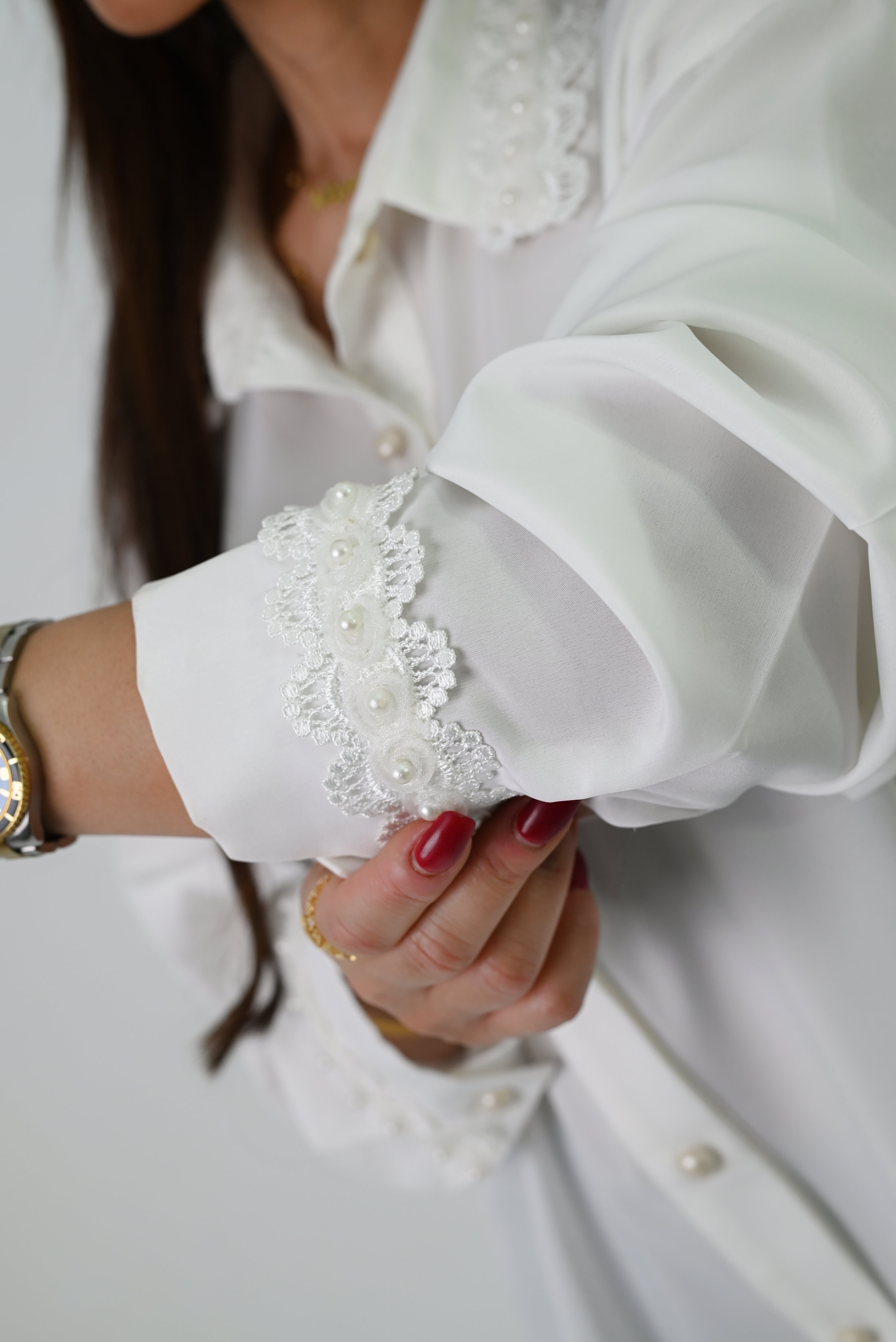 White Pearl Blouse
