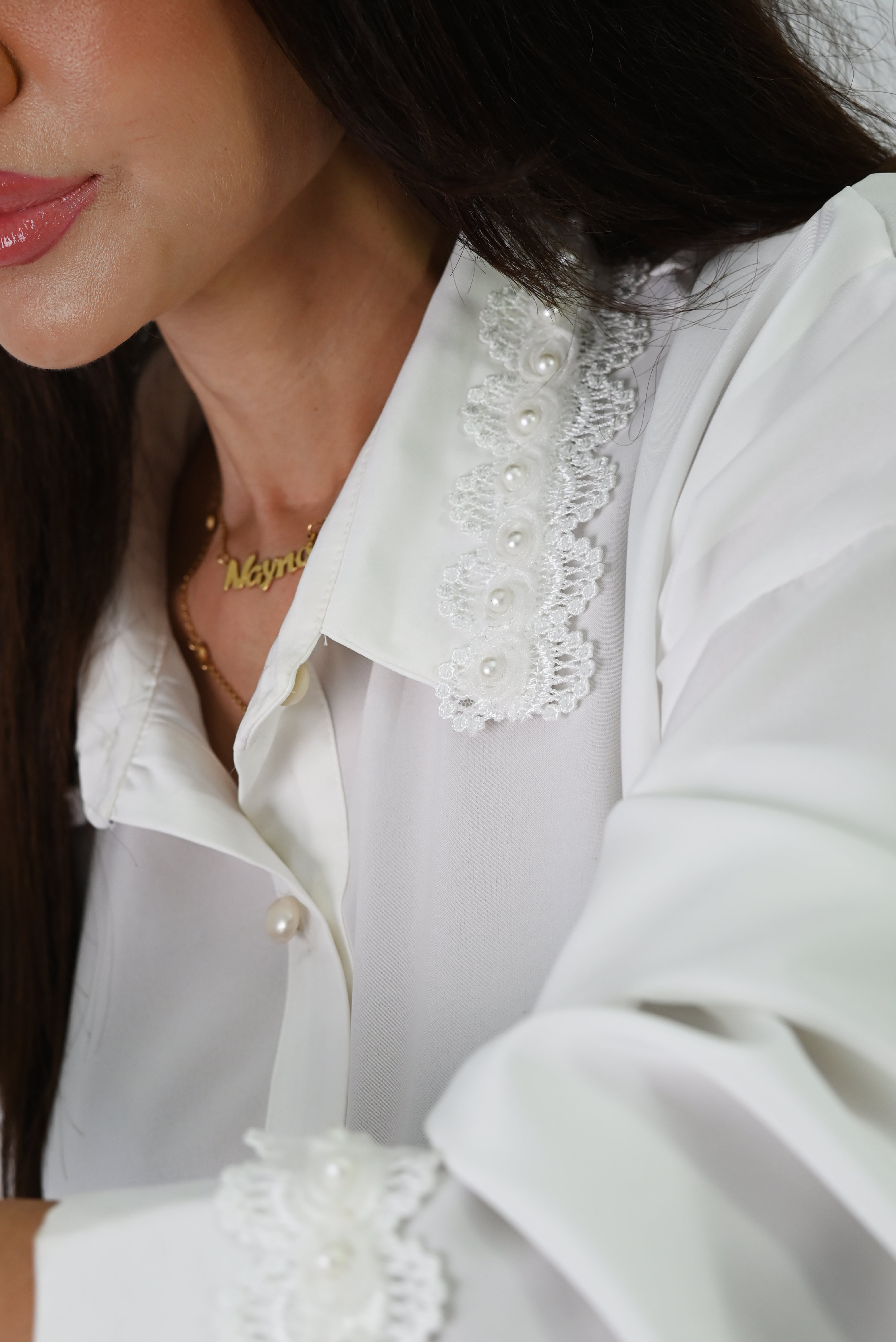 White Pearl Blouse