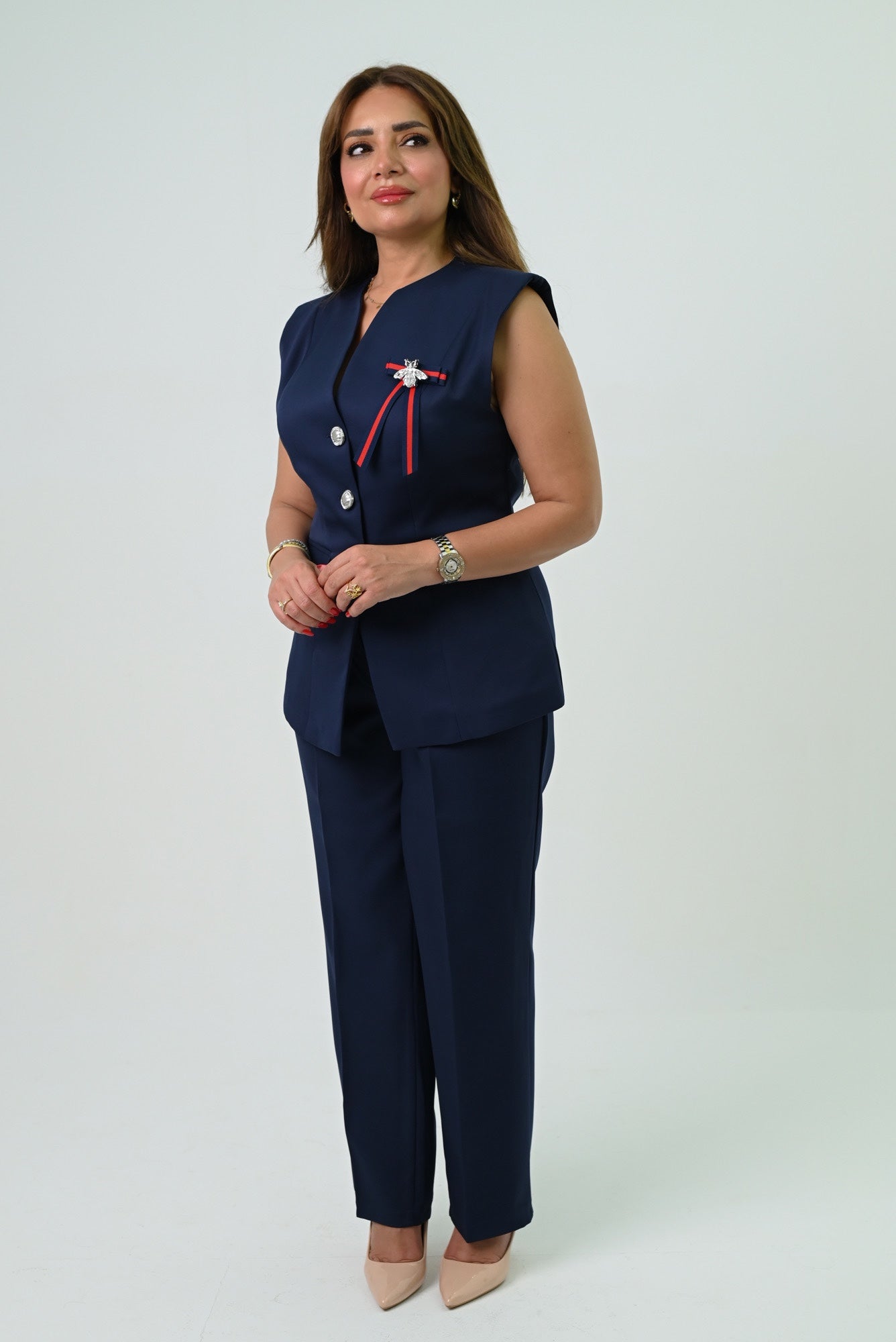 Blue Vest Suit