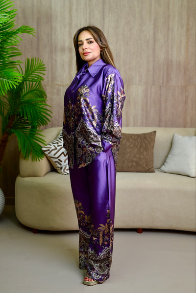Purple Silk Set
