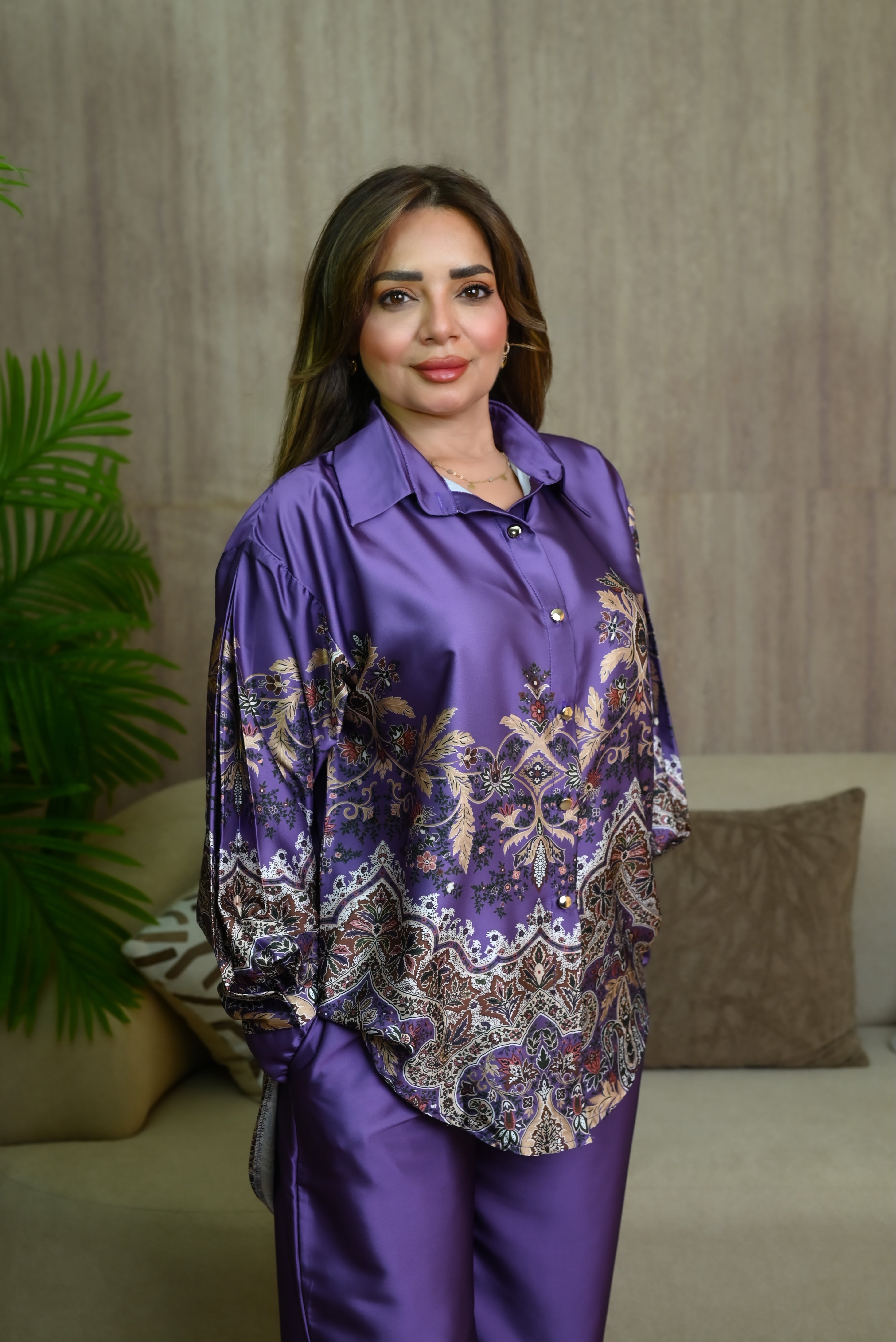 Purple Silk Set