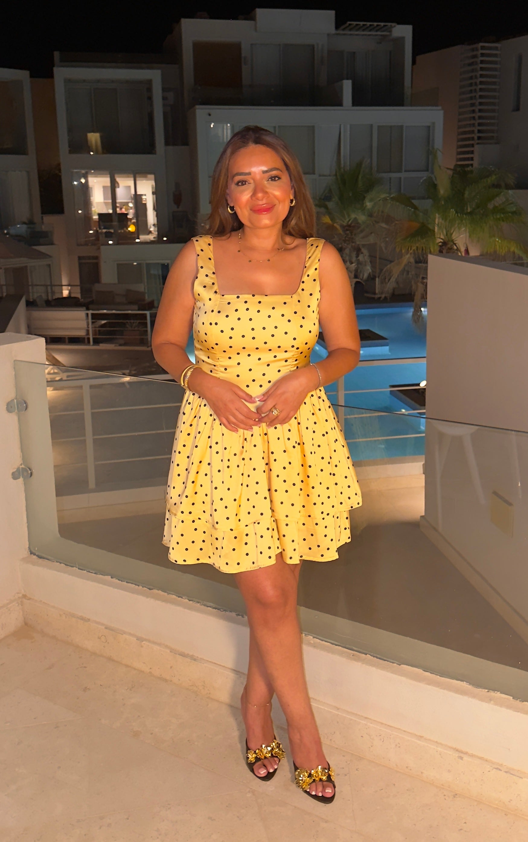 Yellow Polka Dot Dress