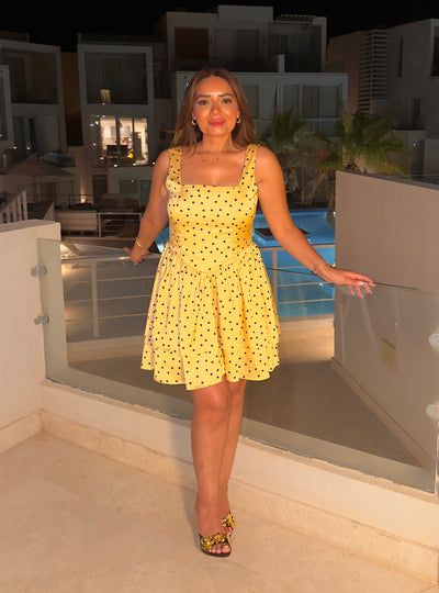Yellow Polka Dot Dress