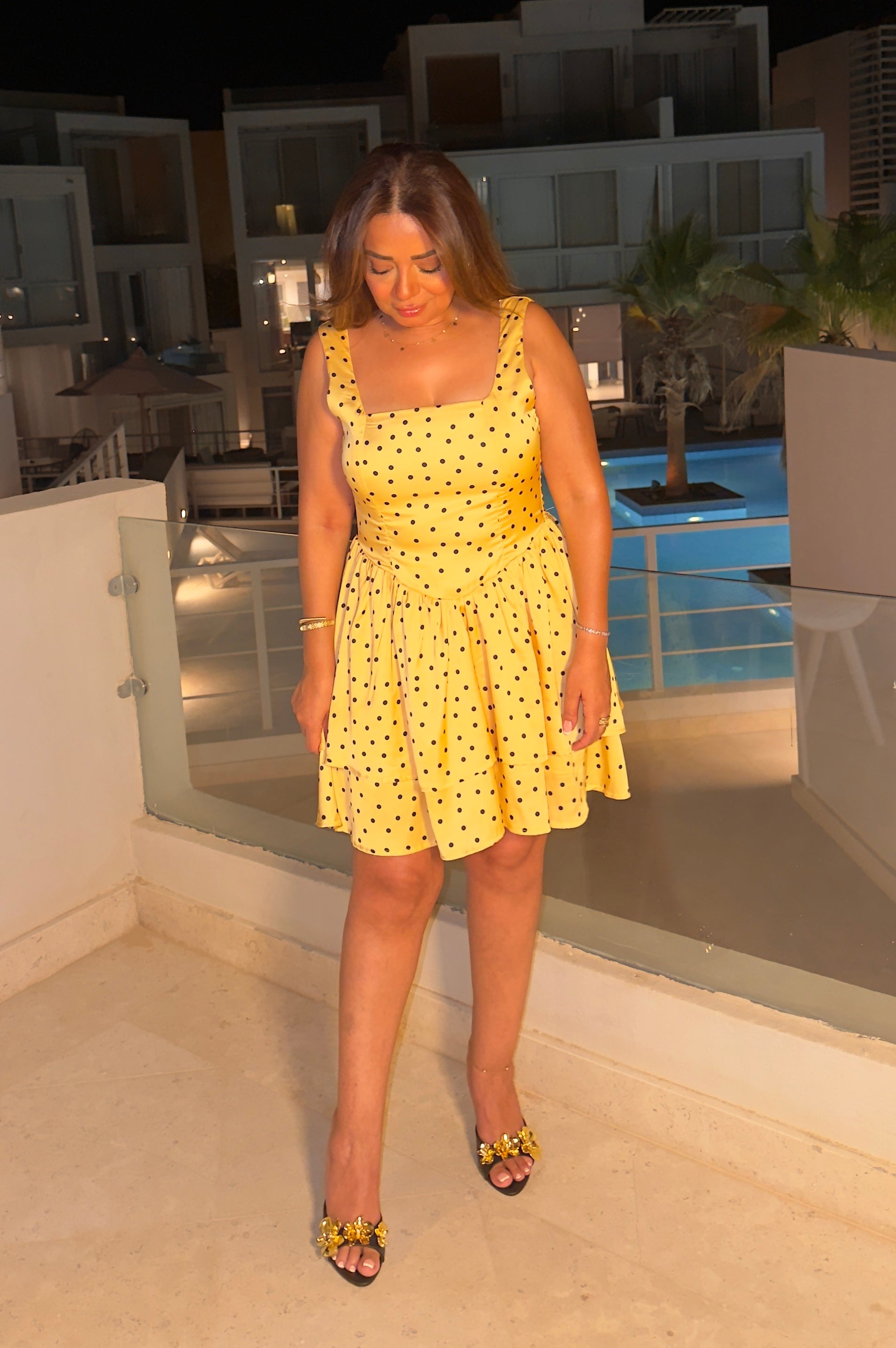 Yellow Polka Dot Dress