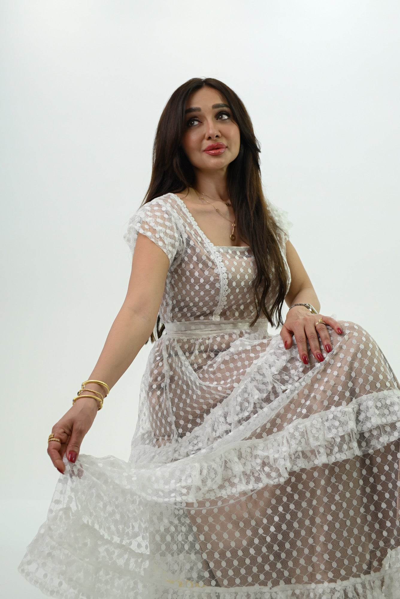 White Tulle Dress