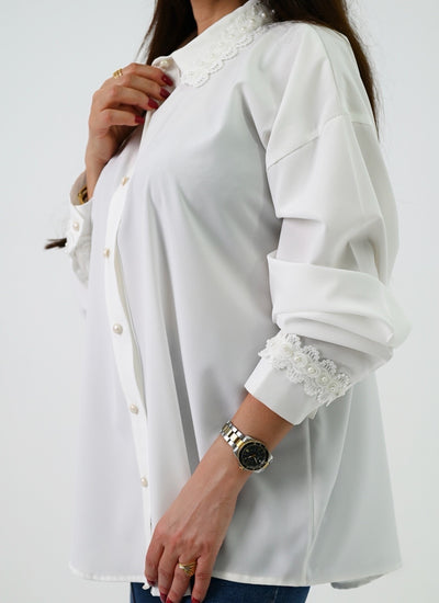 White Pearl Blouse