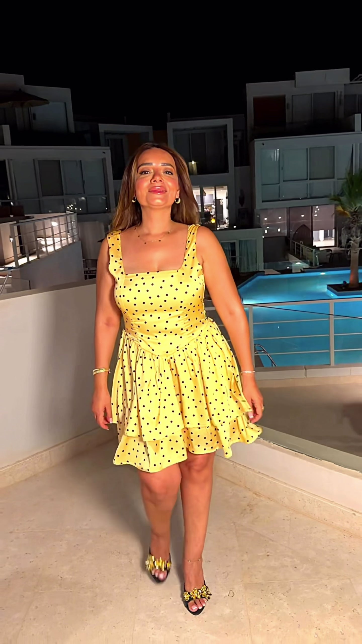 Yellow Polka Dot Dress