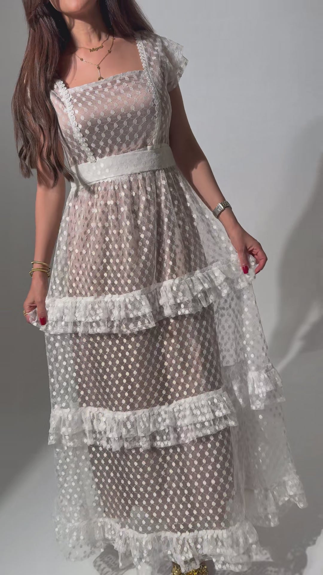 White Tulle Dress